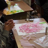 5年生図工の学習「みんなでたのしくハイポーズ」